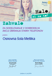 zahvala