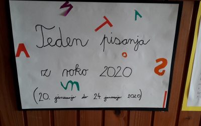 TEDEN PISANJA Z ROKO NA PŠ SUHOR