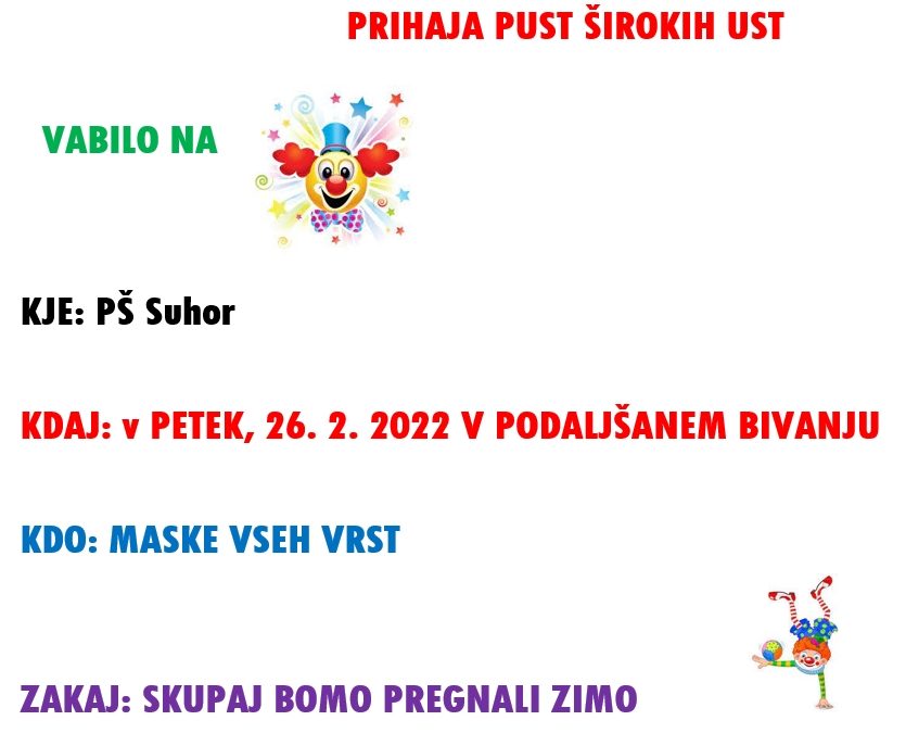PREDPUSTNI TEDEN