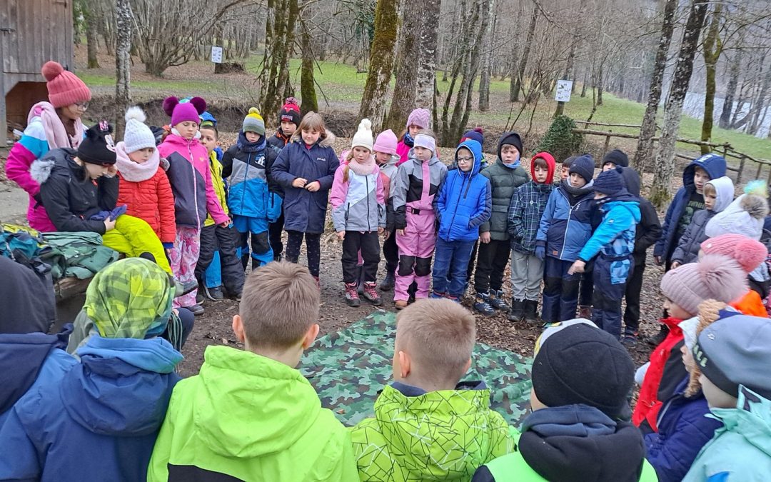 Učenke in učenci 4. razreda v CŠOD Fara