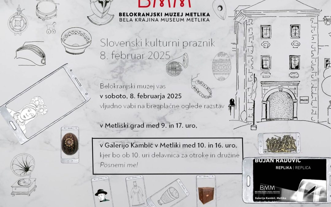Belokranjski muzej Metlika – vabilo